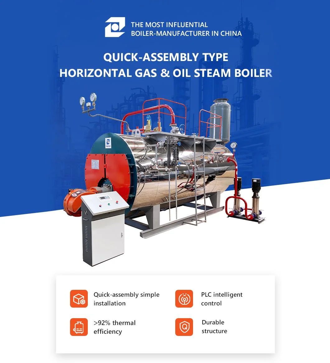 Industrial Low Pressure Gas Oil Fired Steam Boiler