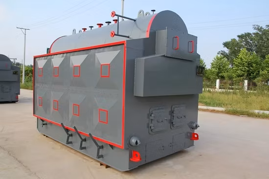 Werkslieferung mit Bedienungsanleitung. Industrieller kohlebefeuerter Dampf-Handkessel mit Economizer 1. 2 Tonnen/Std. 6 Tonnen/Std