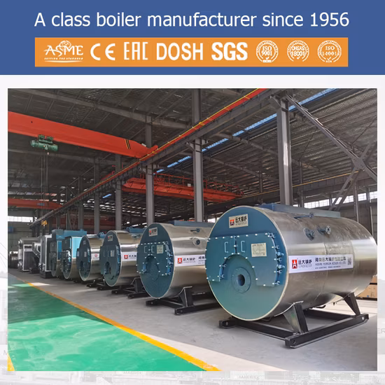 China Preis Wns 1 1,5 2 3 4 5 6 8 10 12 15 20 25 30 Tonnen Automatisches Feuerrohr Erdgas LPG Diesel Altölbefeuerter Industriedampfkessel für die Industrie zu verkaufen